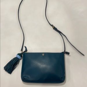 Tassel Oceano Pebbled Leather Cross Body Bag